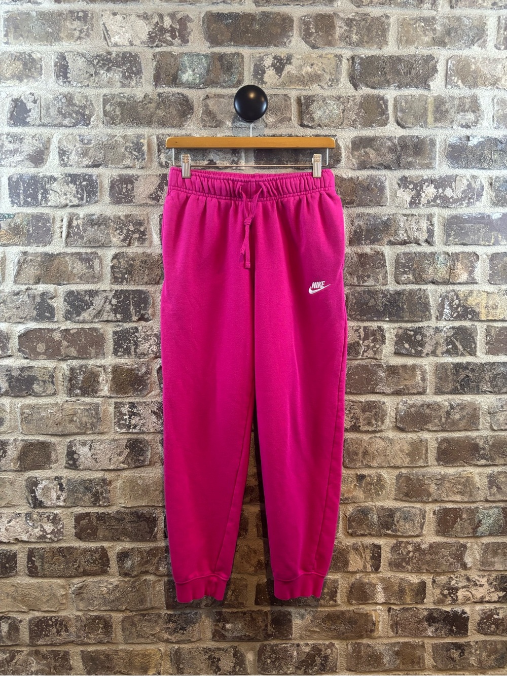 Nike Womens Hot Pink Fleece Joggers Size Small
